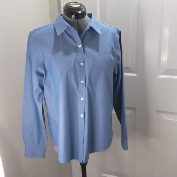 LLBean Sz Med, Blue Shirt, - Picture 2 of 4